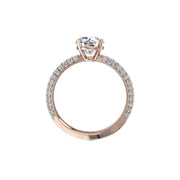 Solitaire Patrizia bague diamant rond 1.55 carat or rose